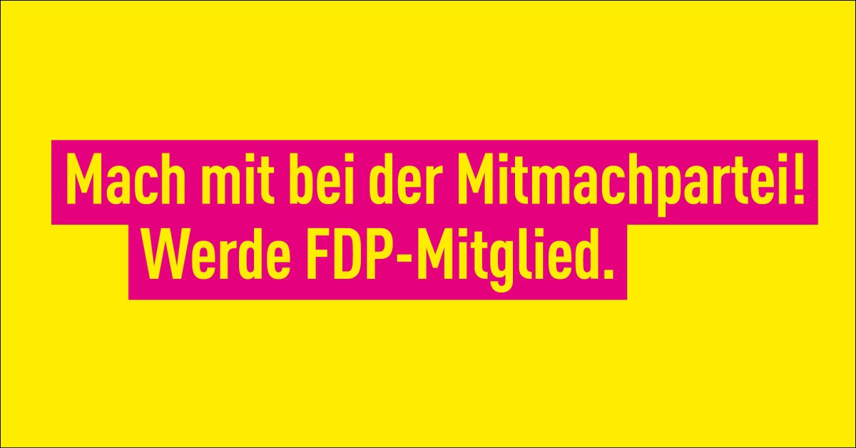 Werde FDP-Mitglied!